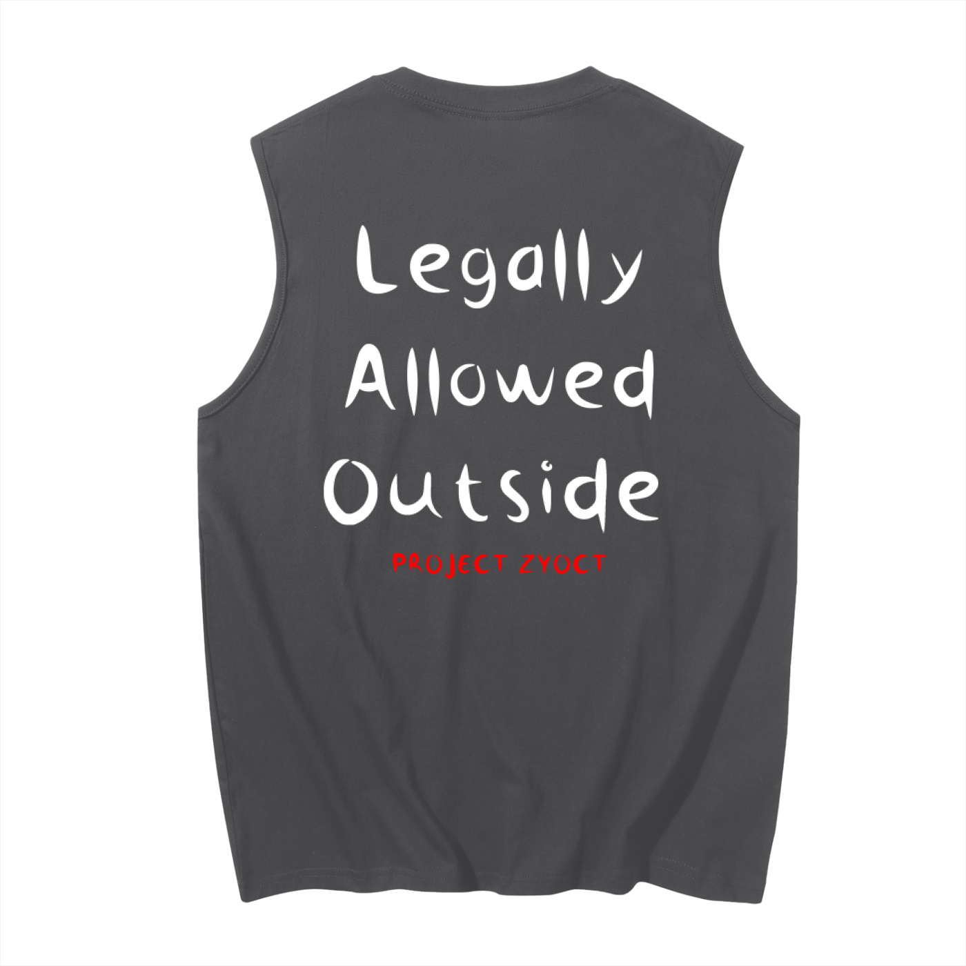 "Legally Allowed Outside" Cotton Tank Top