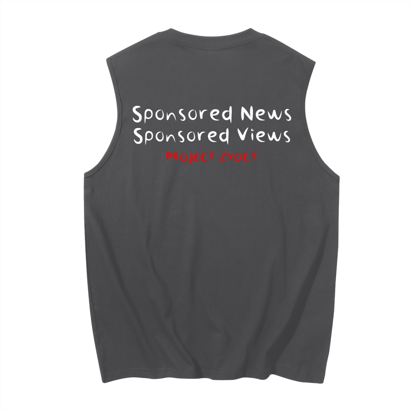 "Sponsored News Sponsored Views" Cotton Tank Top