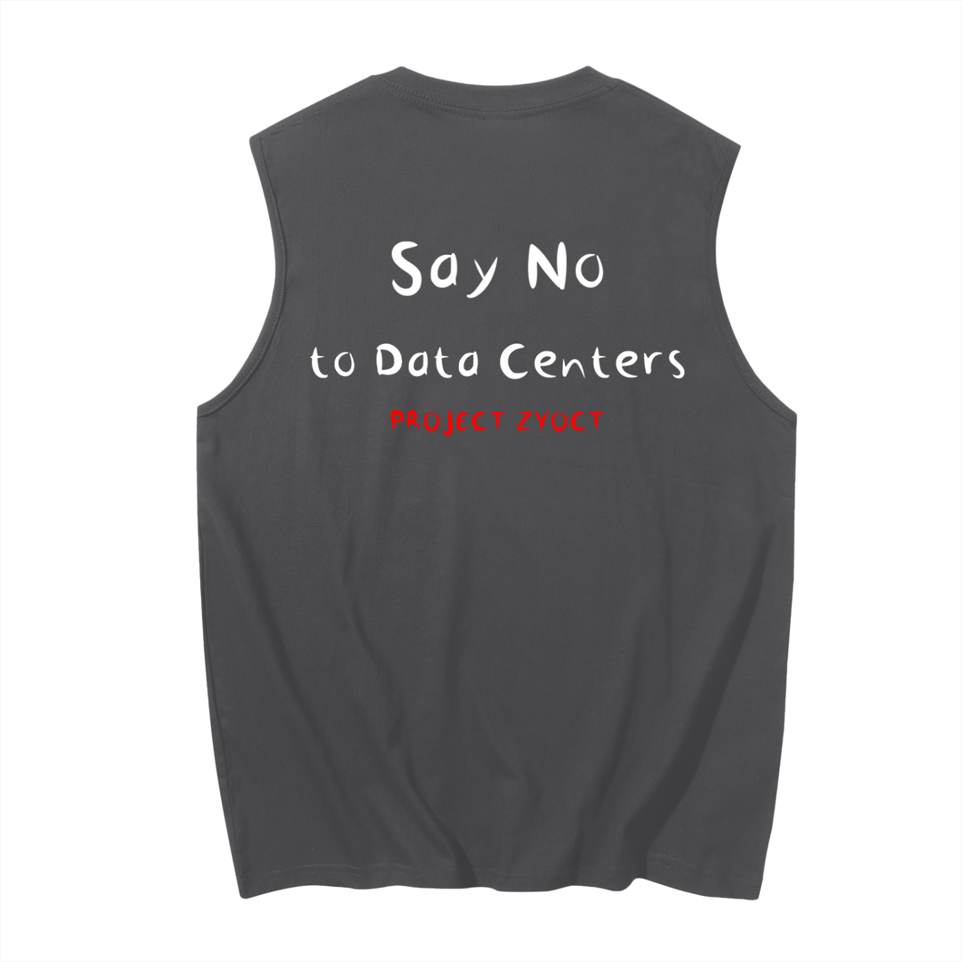 "Say No to Data Centers" Cotton Tank Top