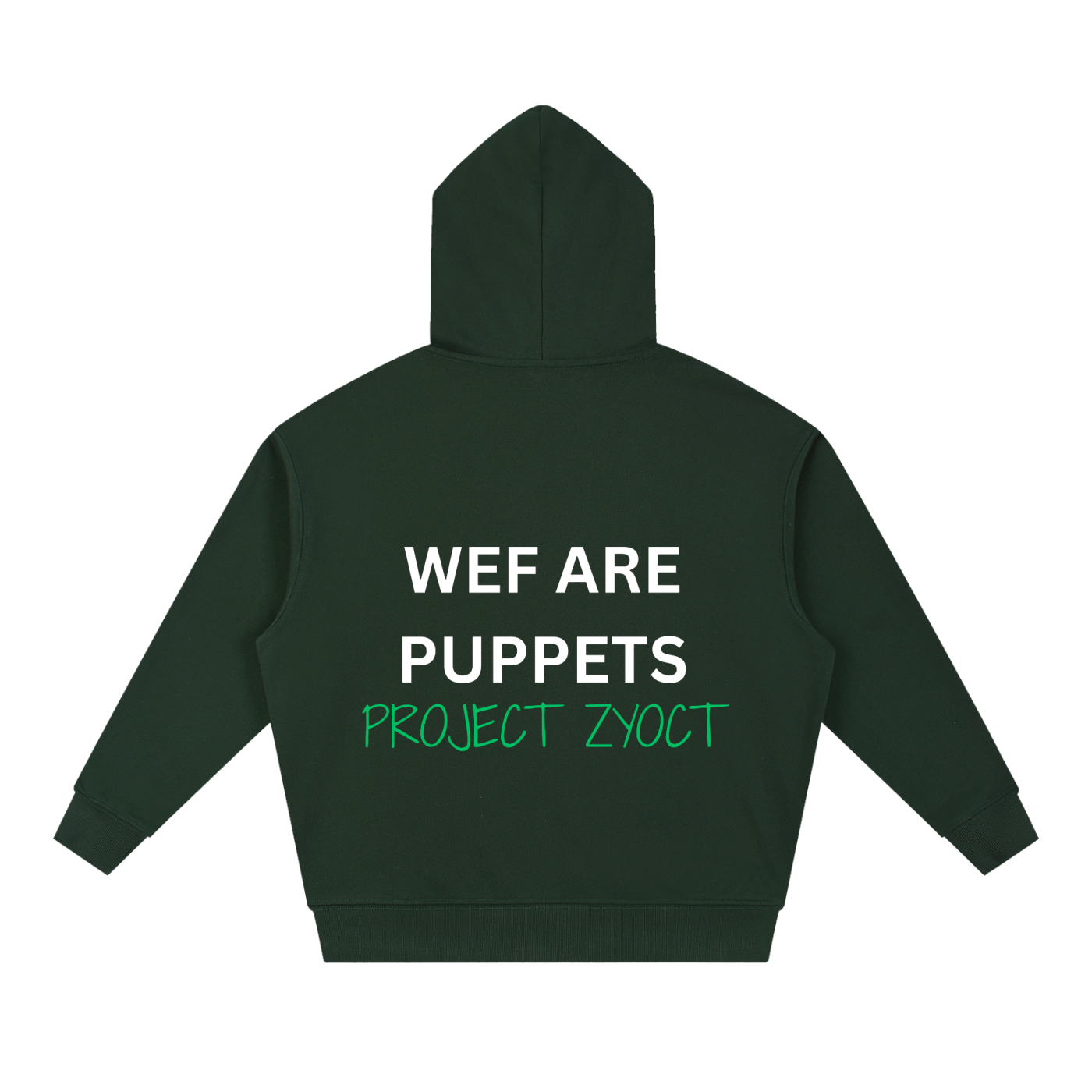 "WEF Are Puppets" Heavyweight Hoodie