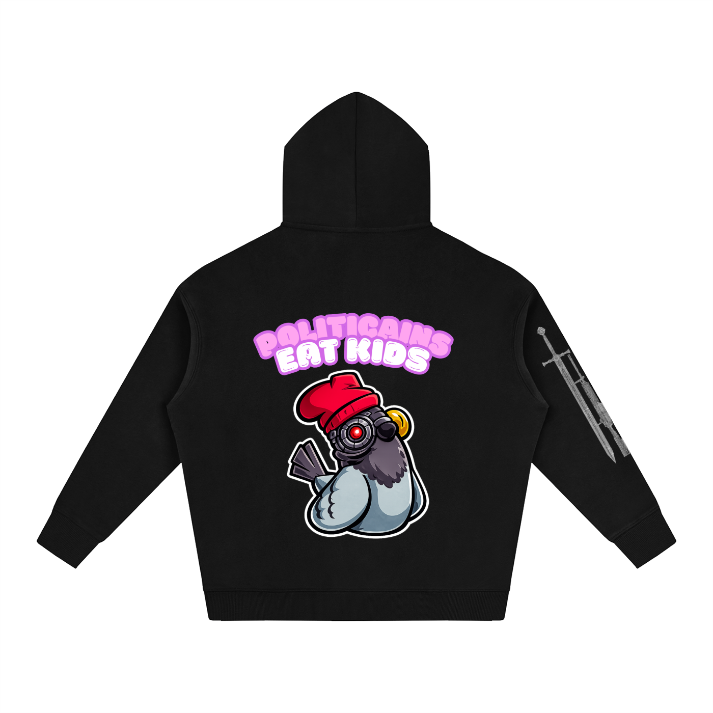"Politicians Eat Children" Oversize Hoodie