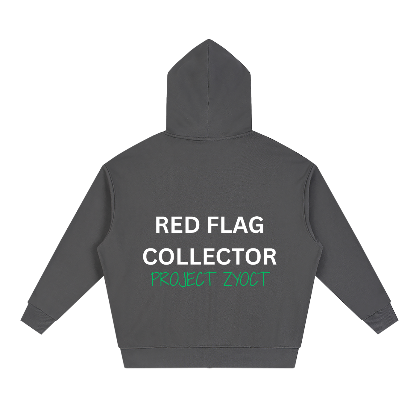"Red Flag Collector" Full Zip Hoodie