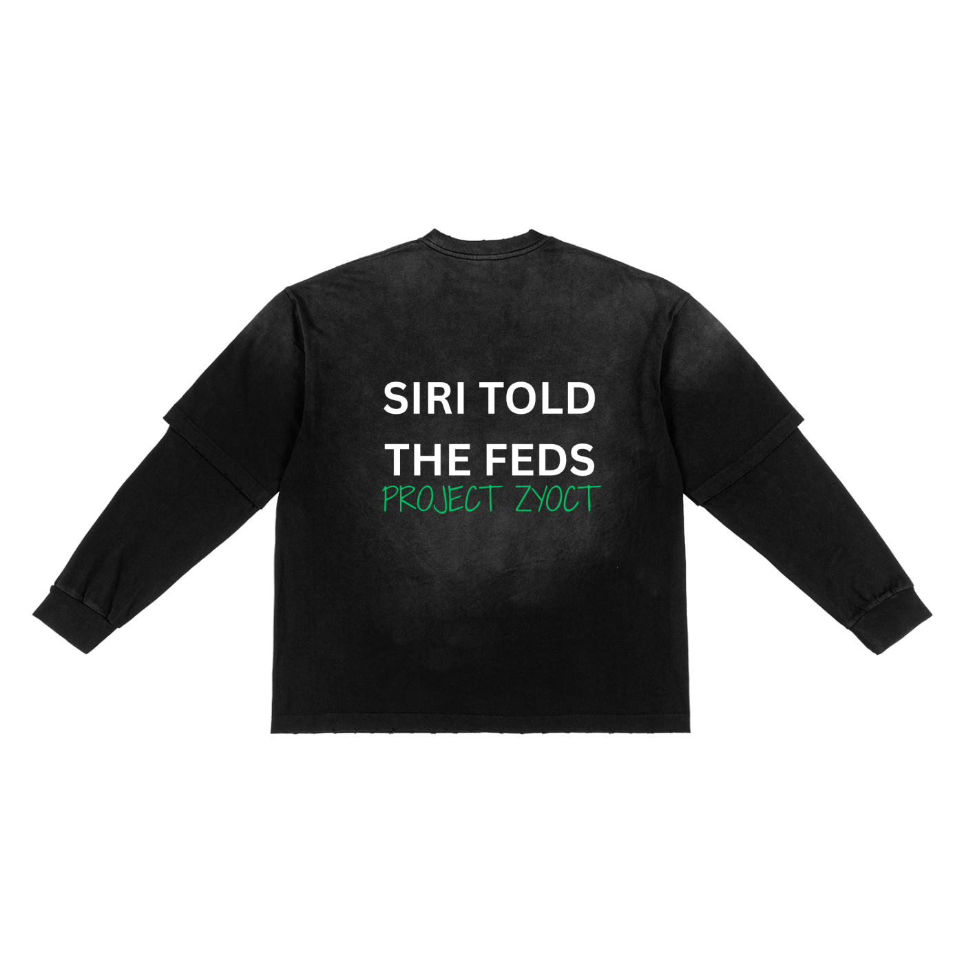 "Siri Told the Feds" Sunfade Two-Piece Shirt
