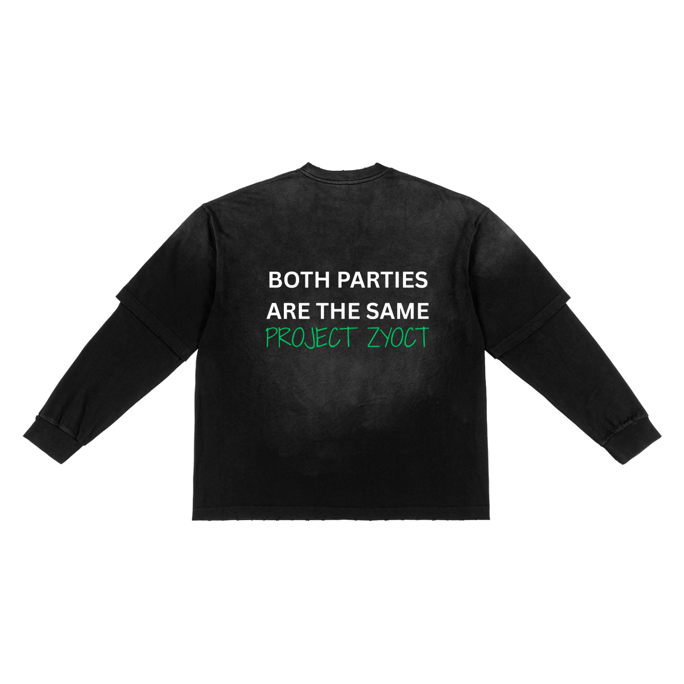 "Both Parties Are the Same" Sunfade Two-Piece Shirt