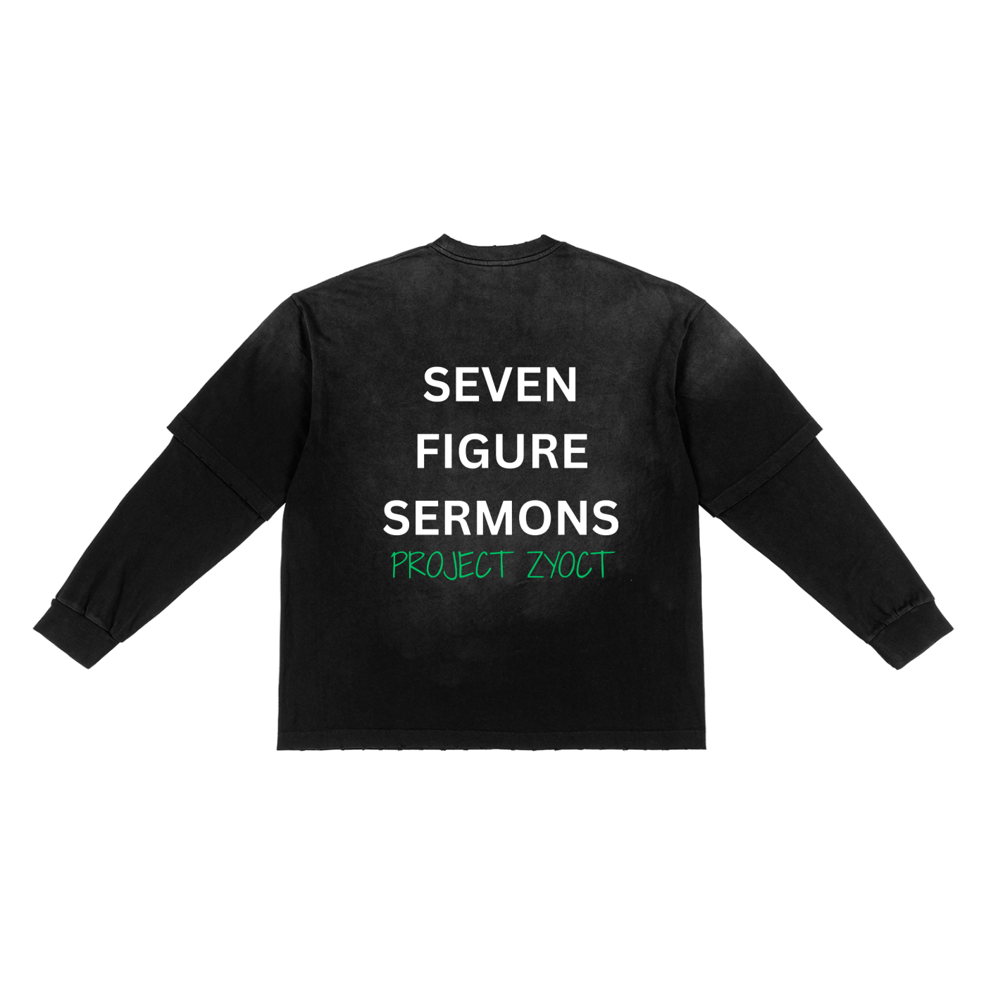 "Seven Figure Sermons" Sunfade Two-Piece Shirt