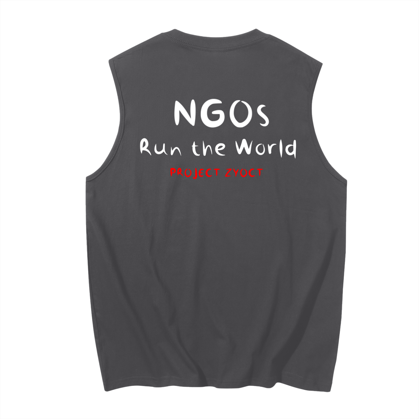 "NGOs Run the World" Cotton Tank Top