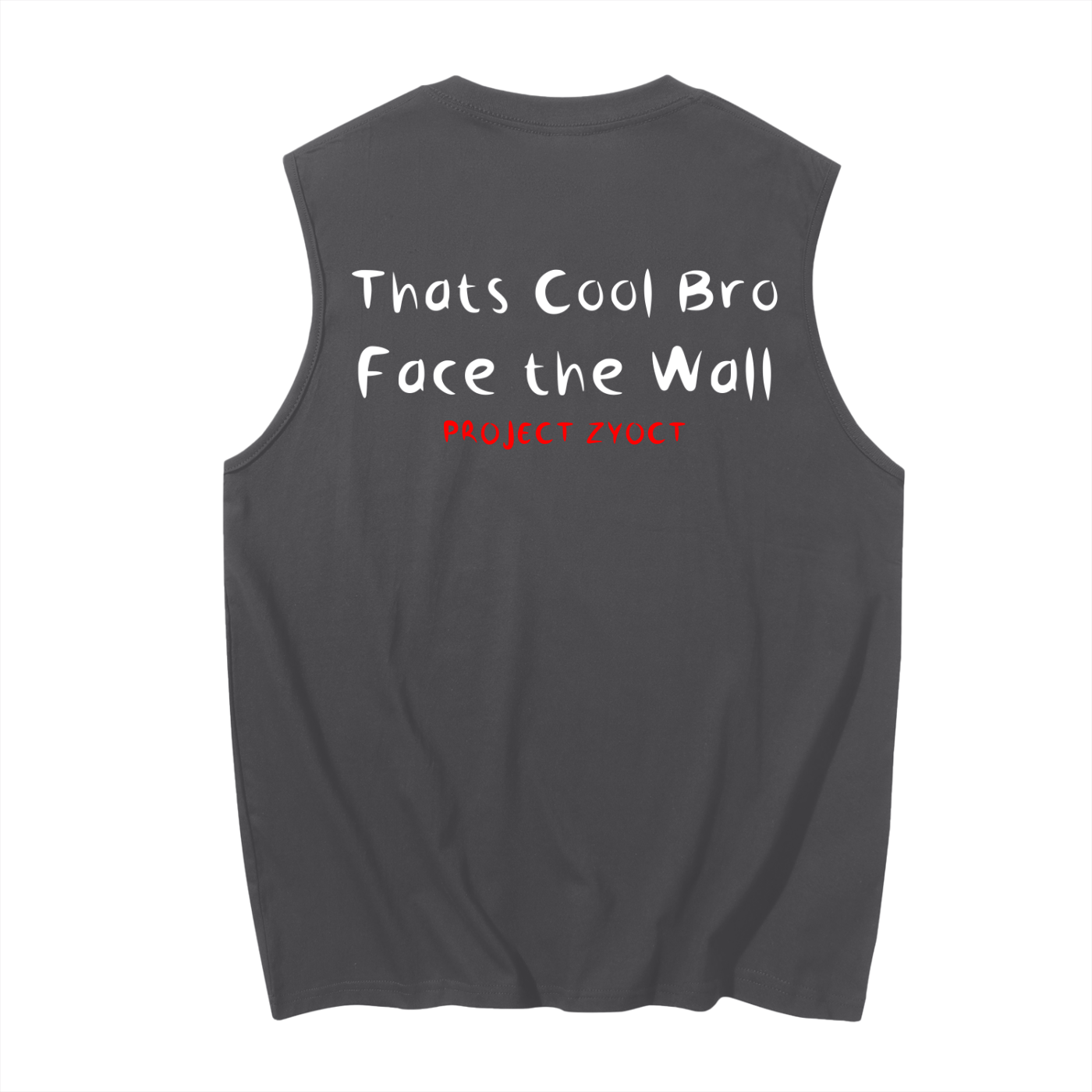 "Face the Wall" Cotton Tank Top