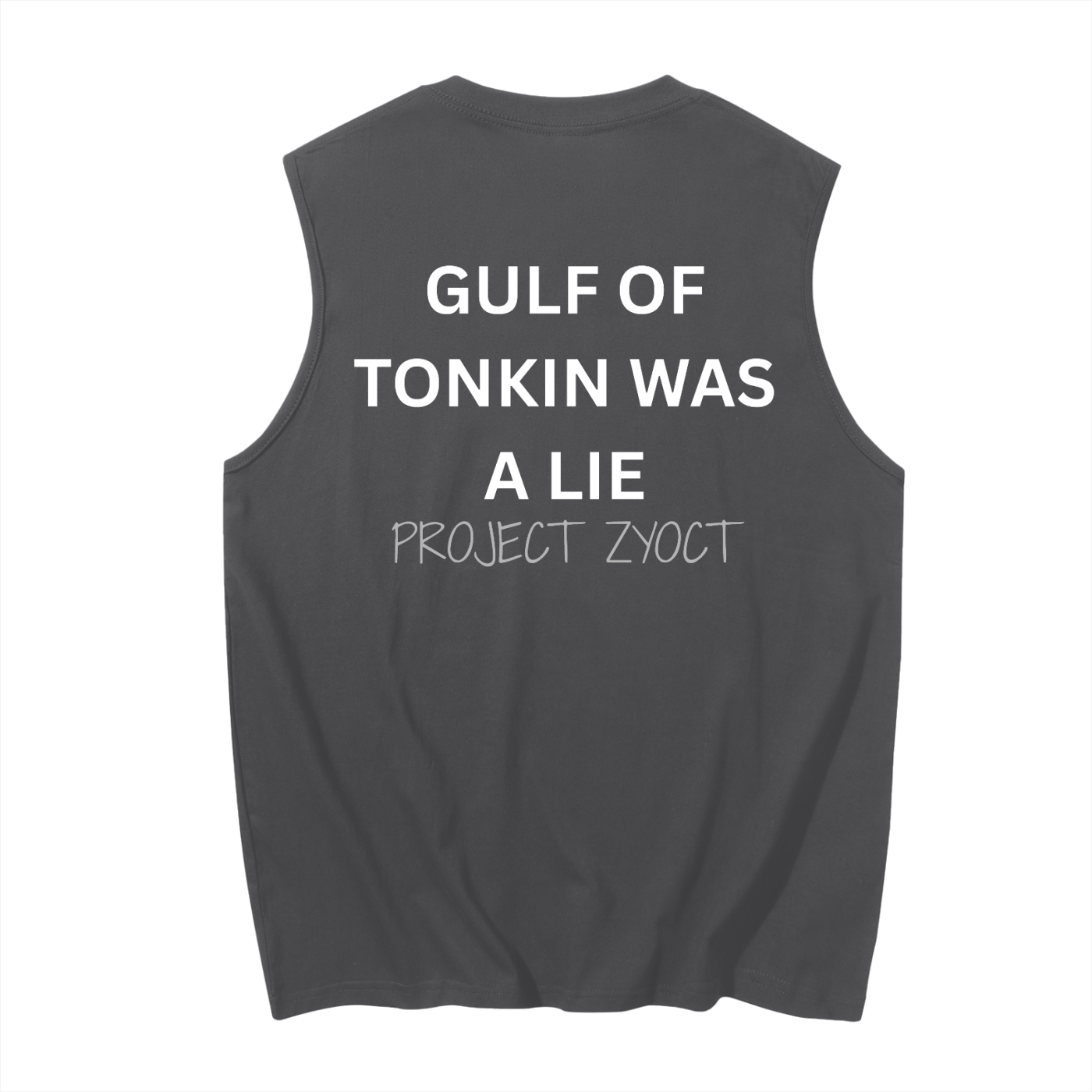 "Gulf of Tonkin Was a Lie" Cotton Tank Top