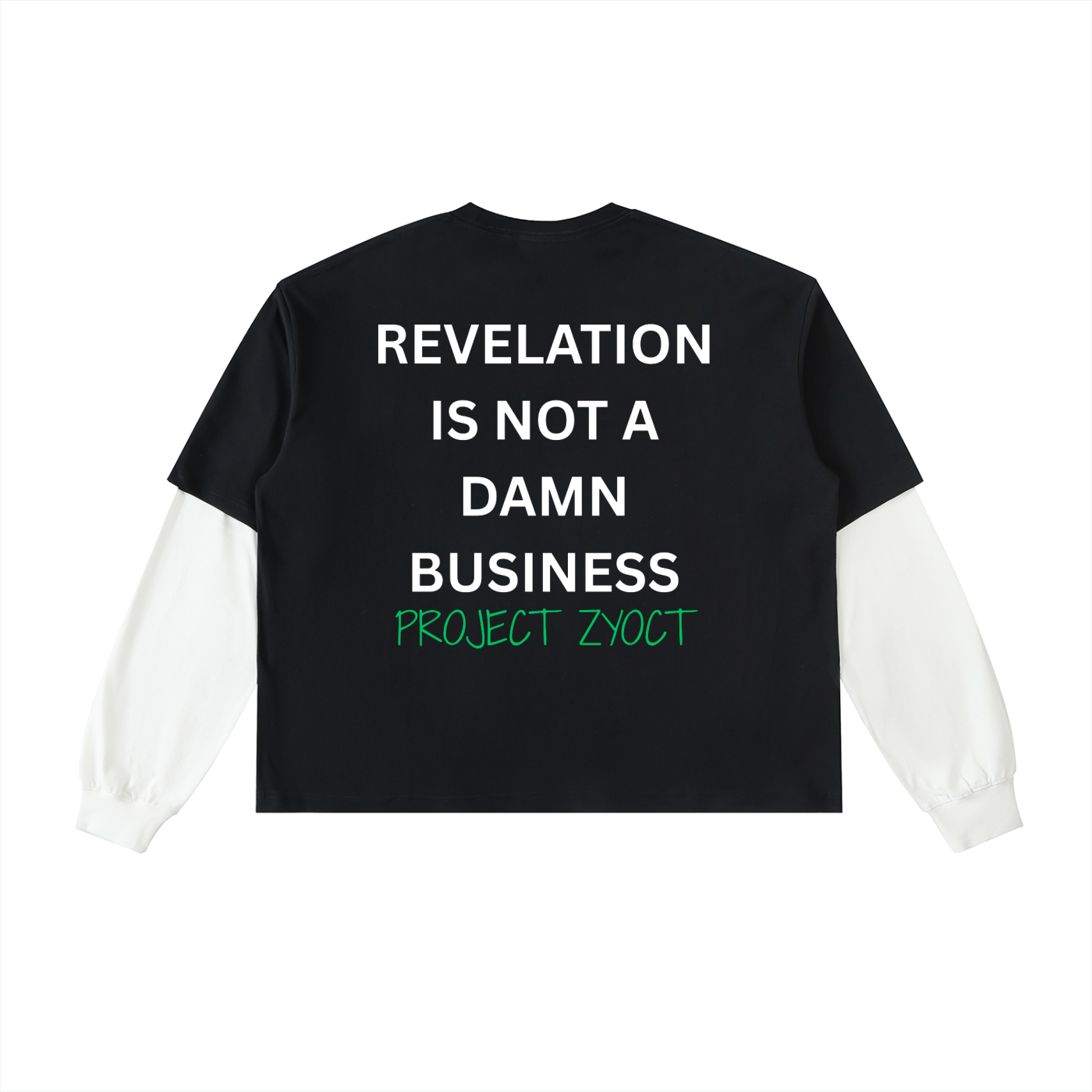 "Revelation is Not a Damn Business" Layered Shirt