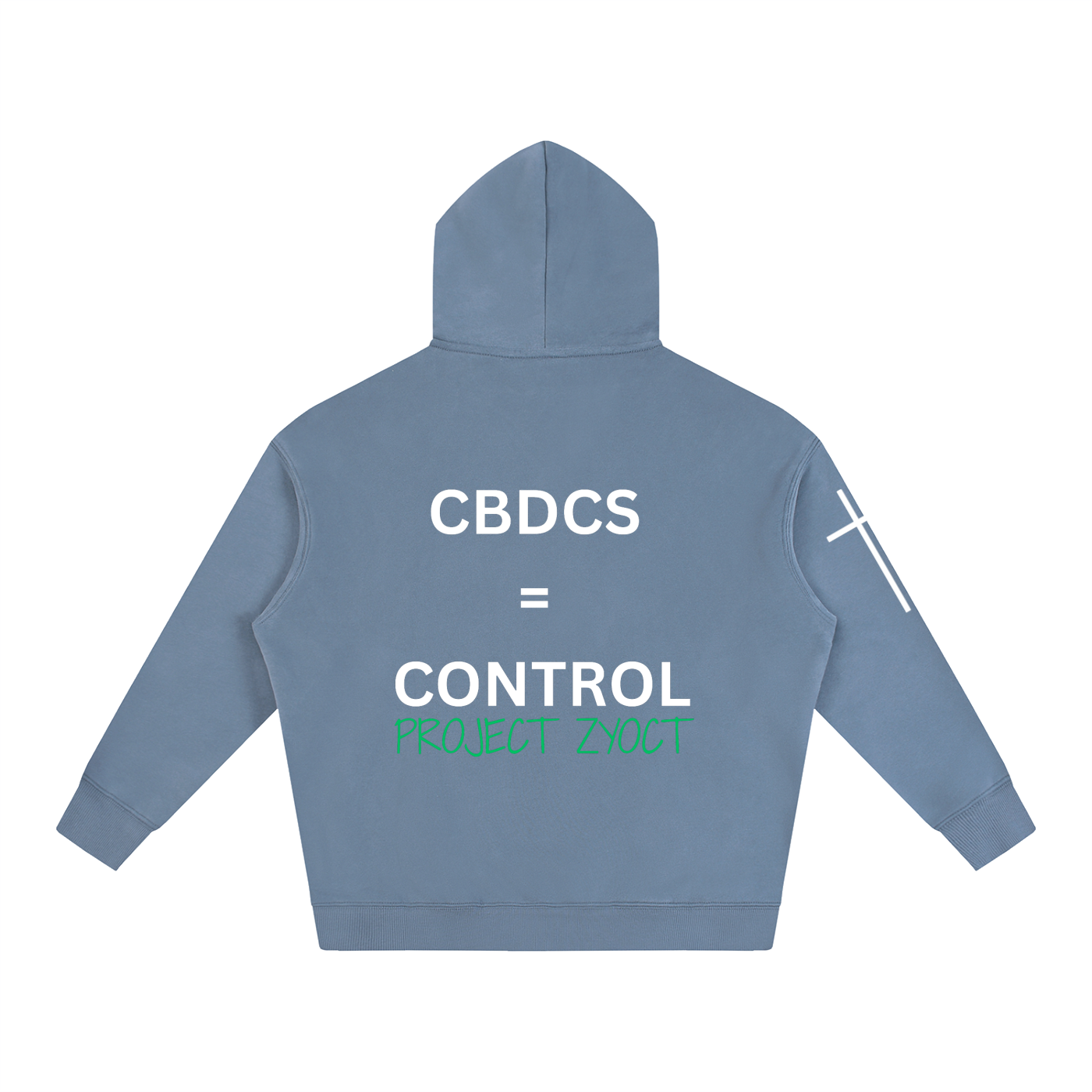 "CBDCs = Control" Oversize Hoodie