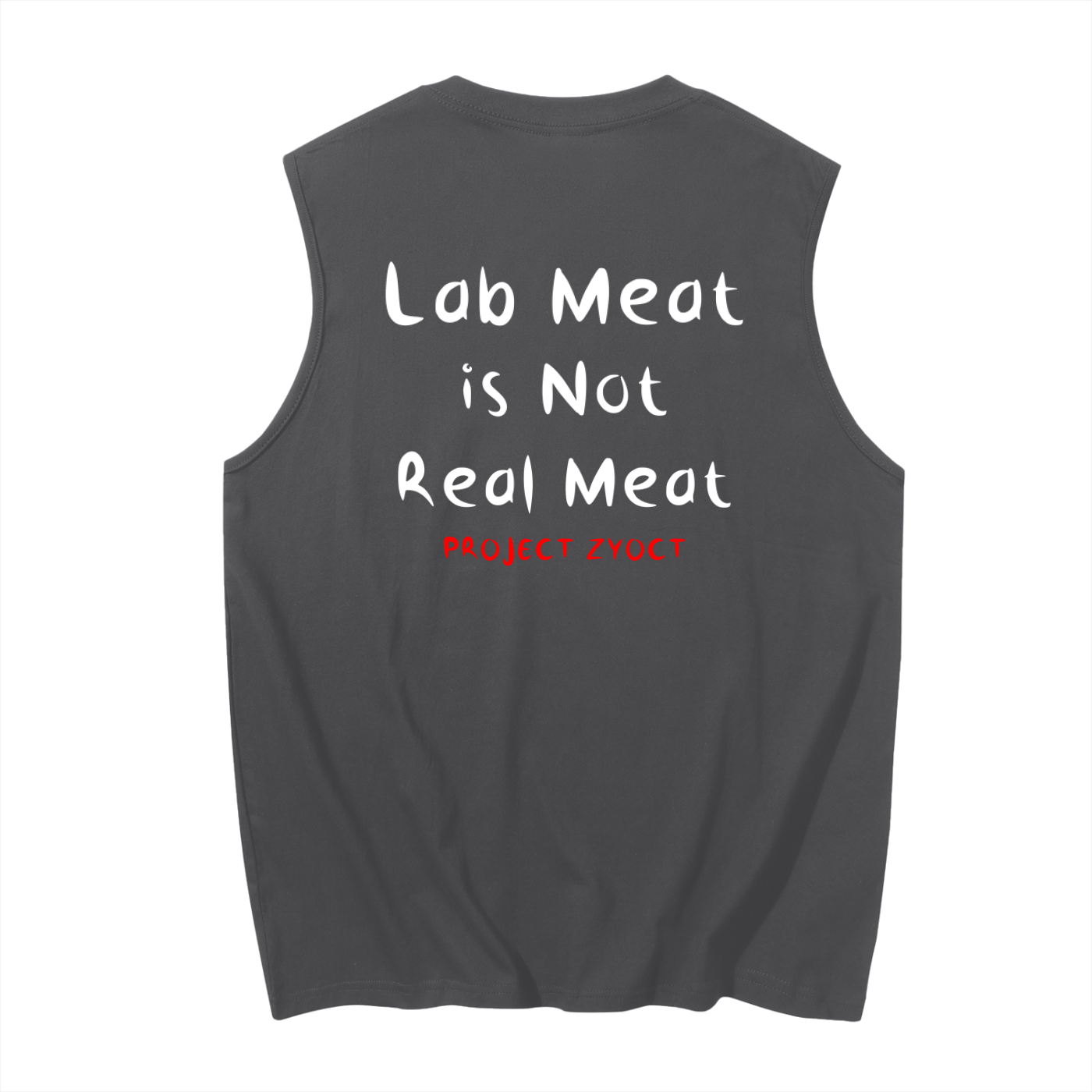 "Lab Meat is Not Real Meat" Cotton Tank Top