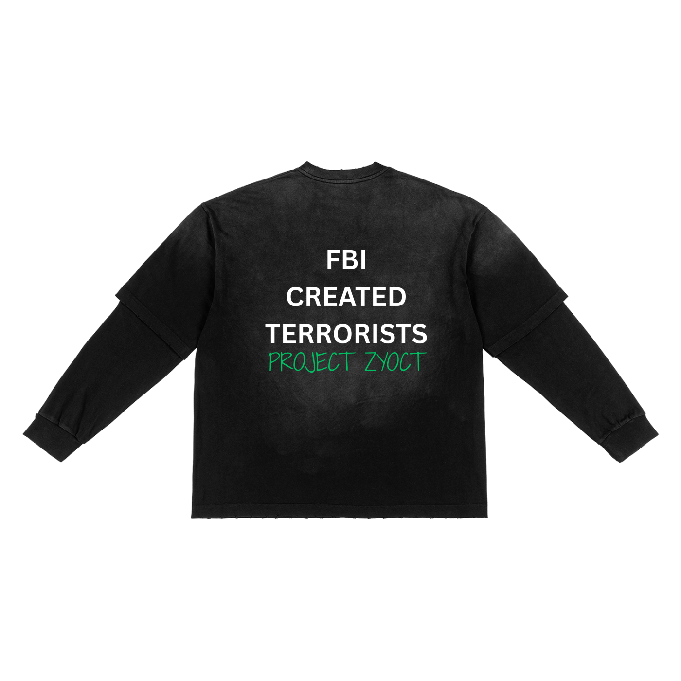 "FBI Created Terrorists" Sunfade Two-Piece Shirt
