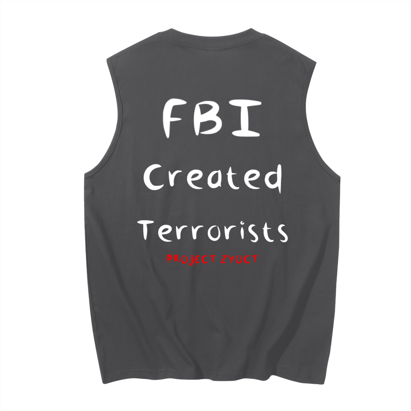 "FBI Created Terrorists" Cotton Tank Top