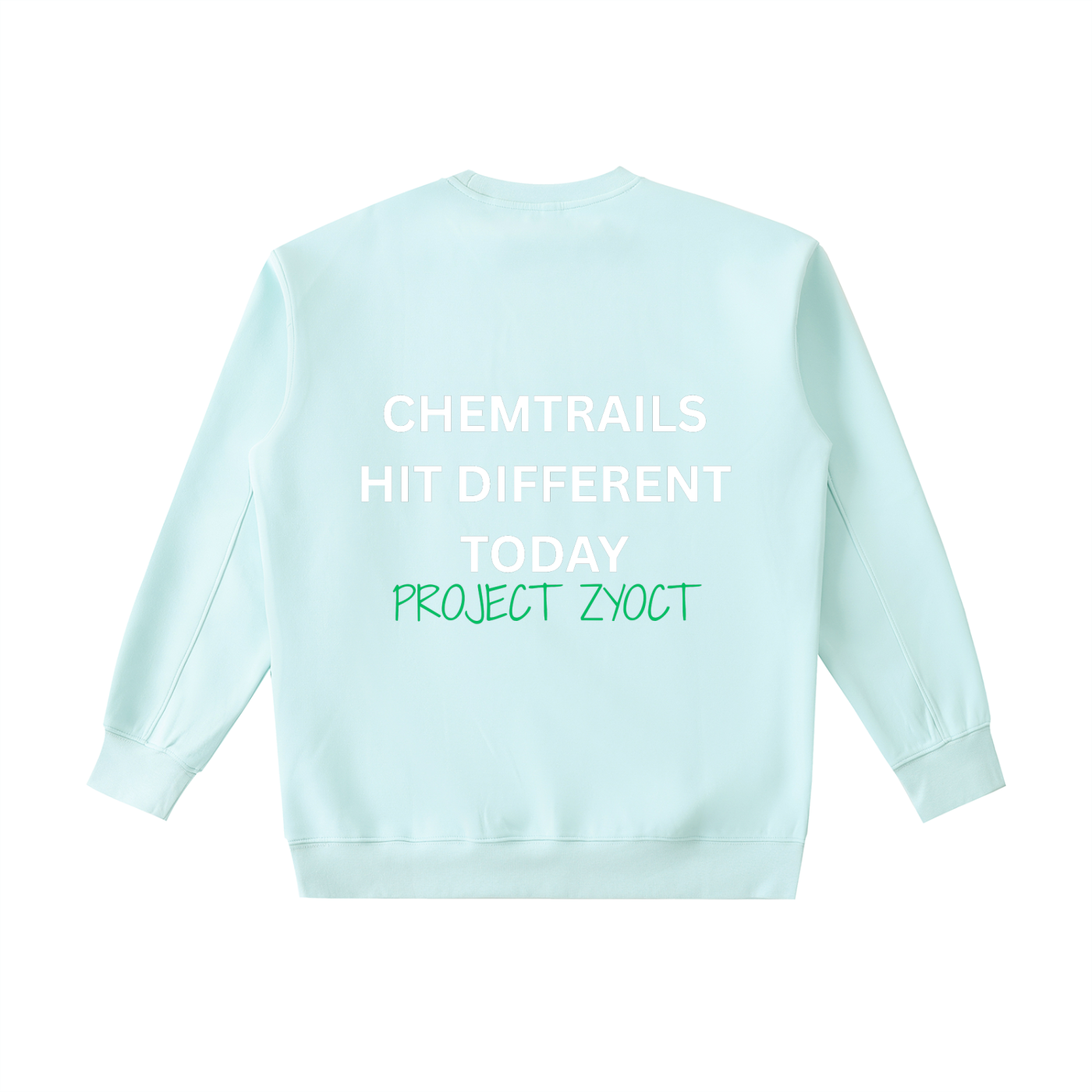 "Chemtrails Hit Different Today" Heavyweight Sweatshirt