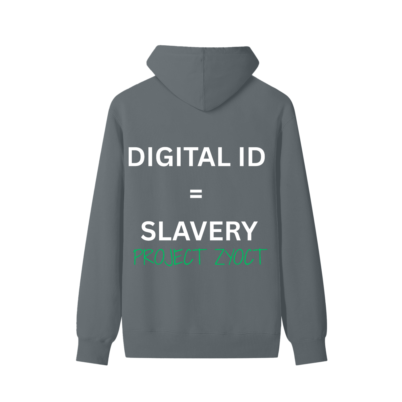 "Digital ID = Slavery " Classic Cotton Hoodie