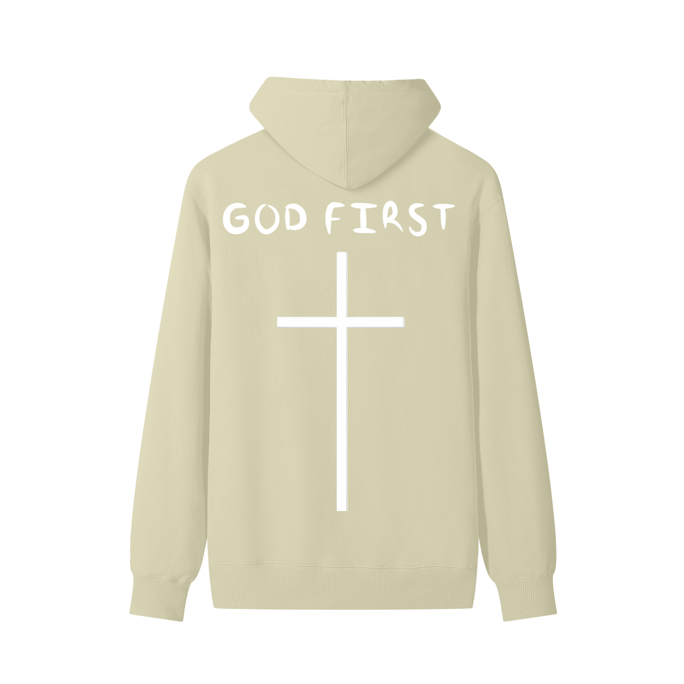 "GOD FIRST" Classic Cotton Hoodie