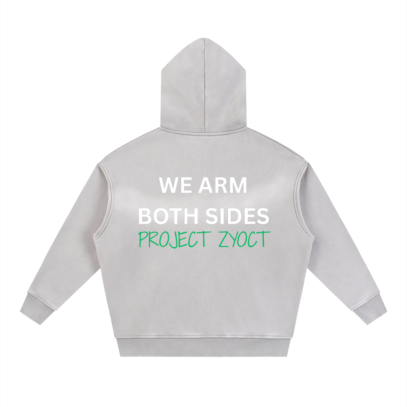 "We Arm Both Sides" faded Zipper Hoodie