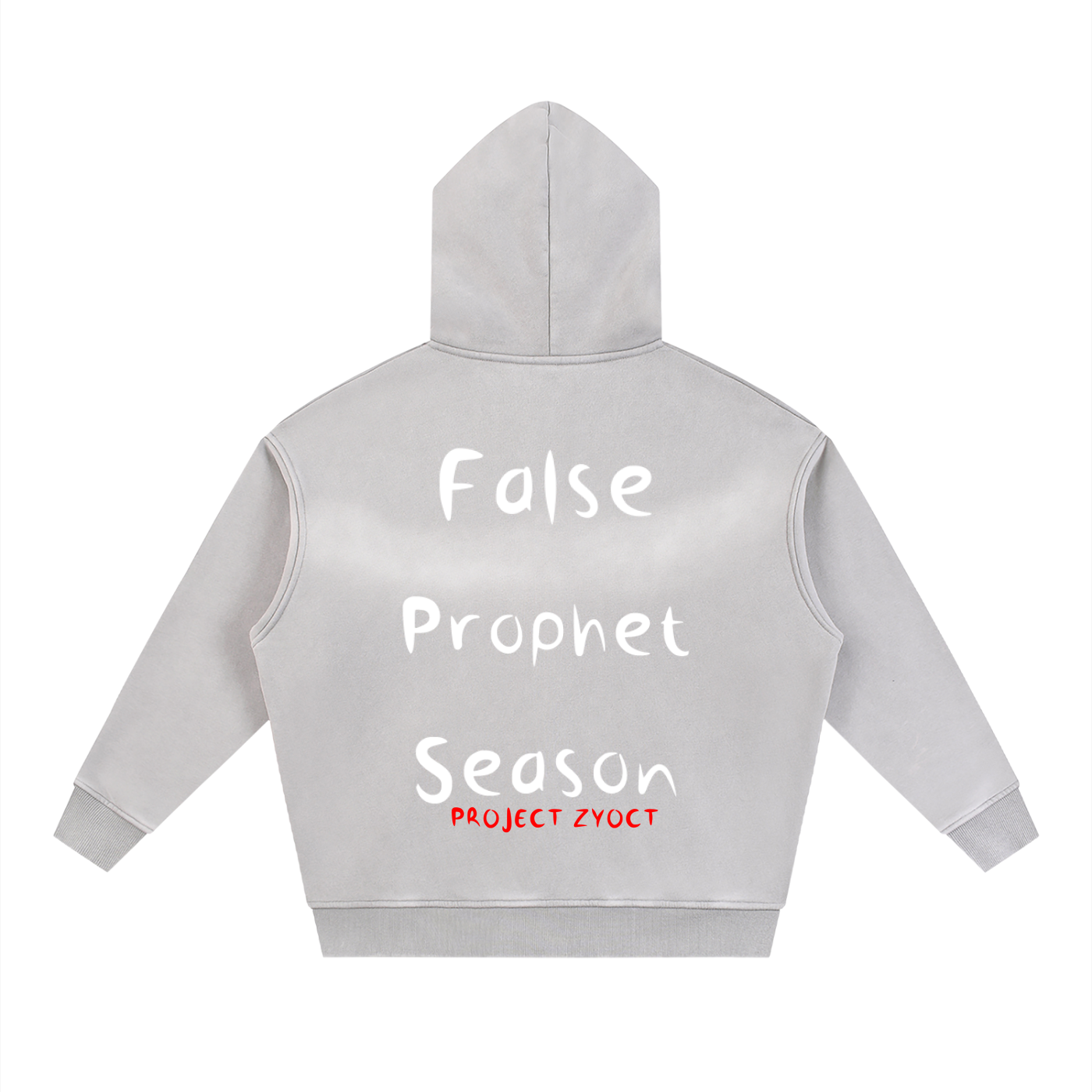 "False Prophet Season" faded Zipper Hoodie