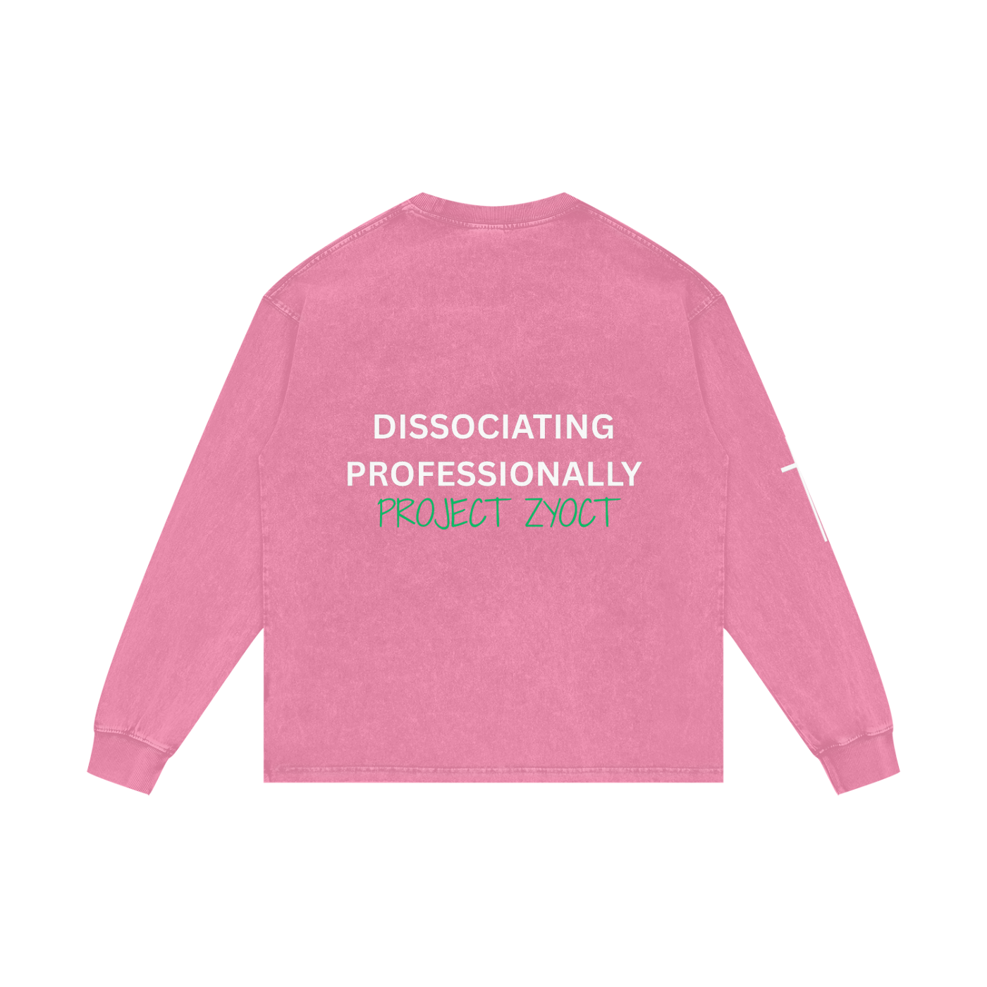 "Dissociating Professionally" Acid Wash Long Sleeve