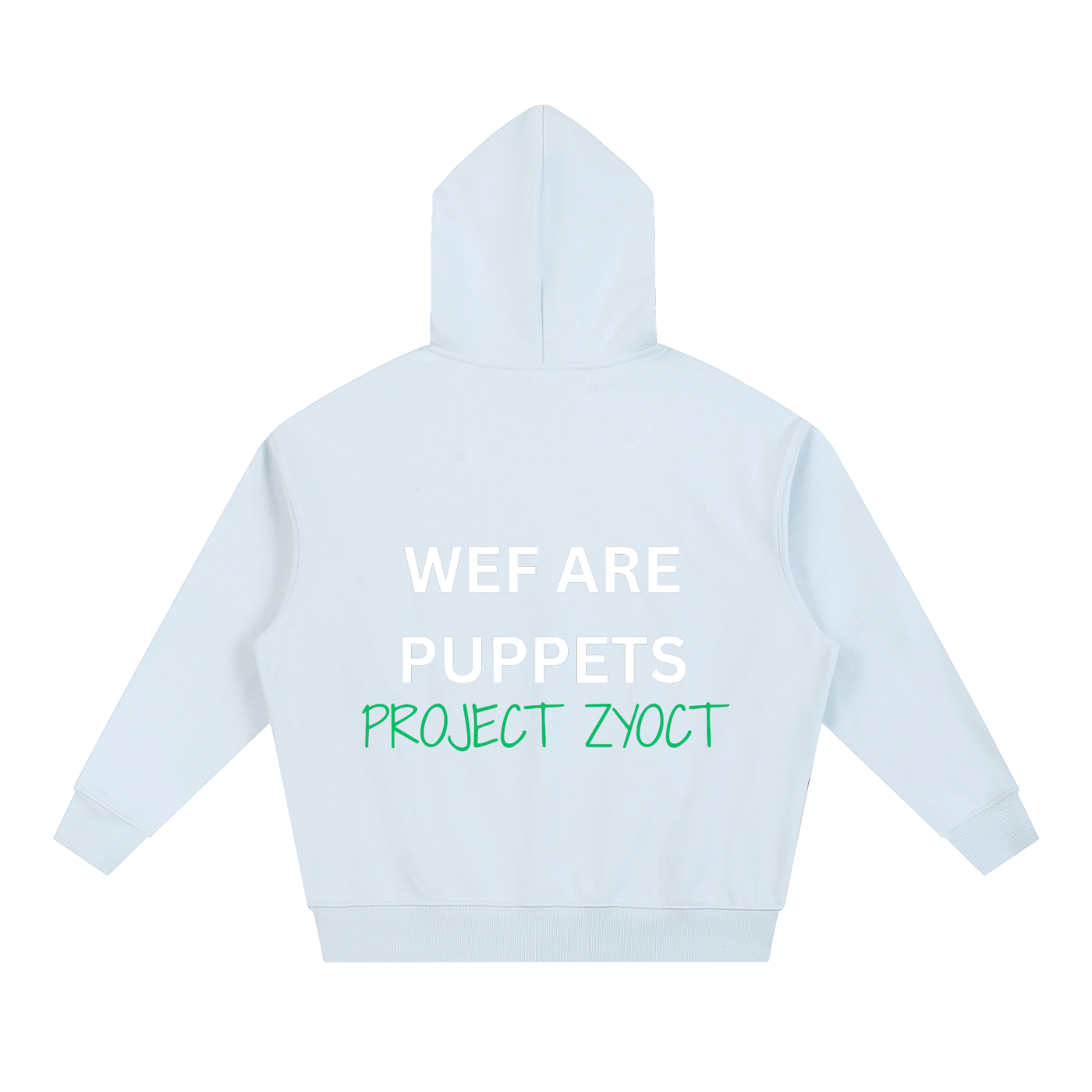 "WEF Are Puppets" Heavyweight Hoodie