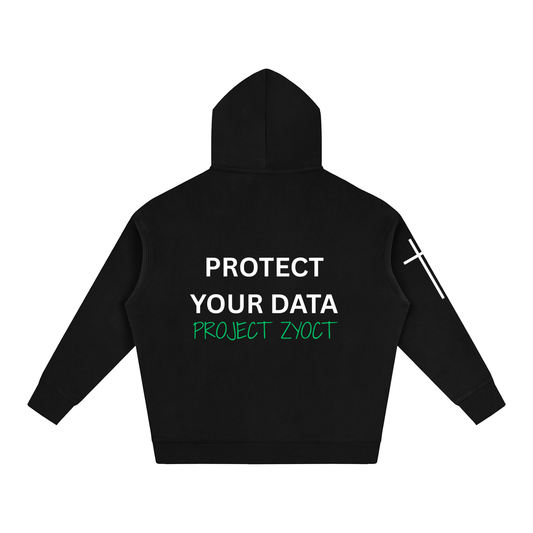 "Protect Your Data" Oversize Hoodie