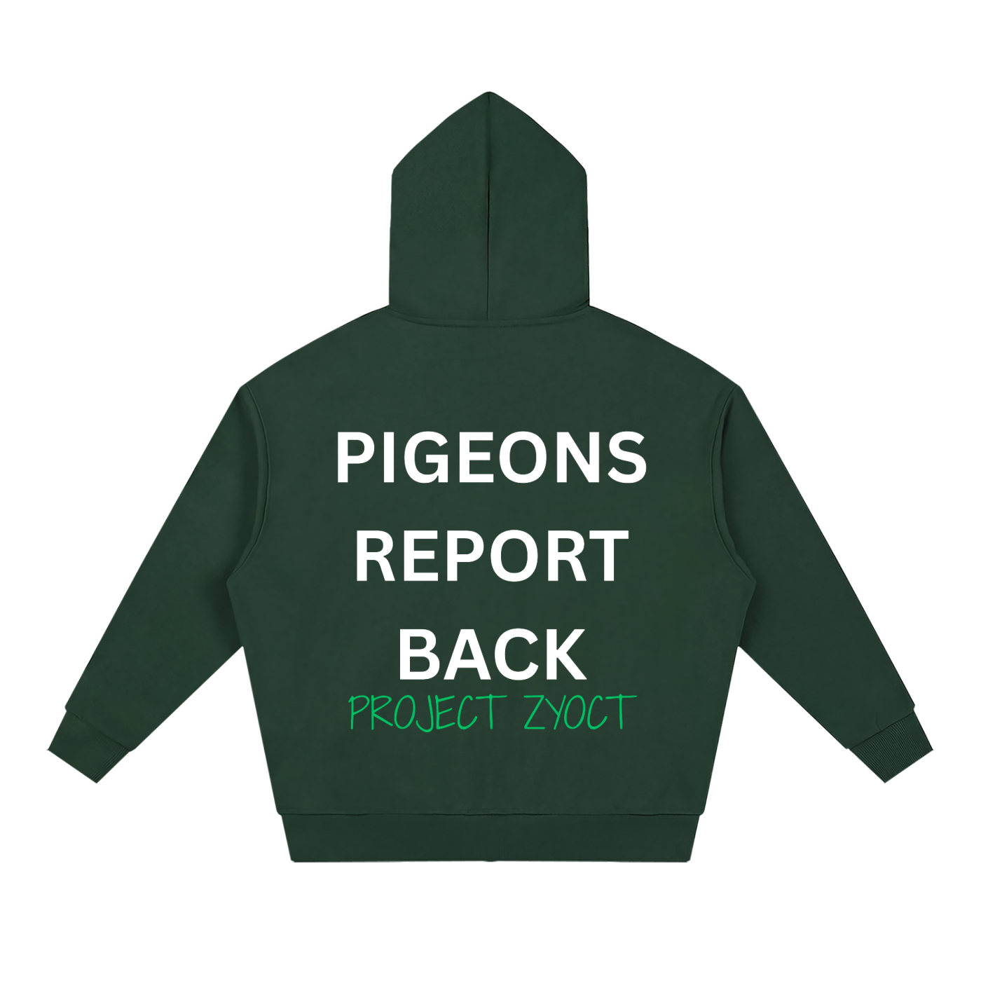 "Pigeons Report Back" Full Zip Hoodie
