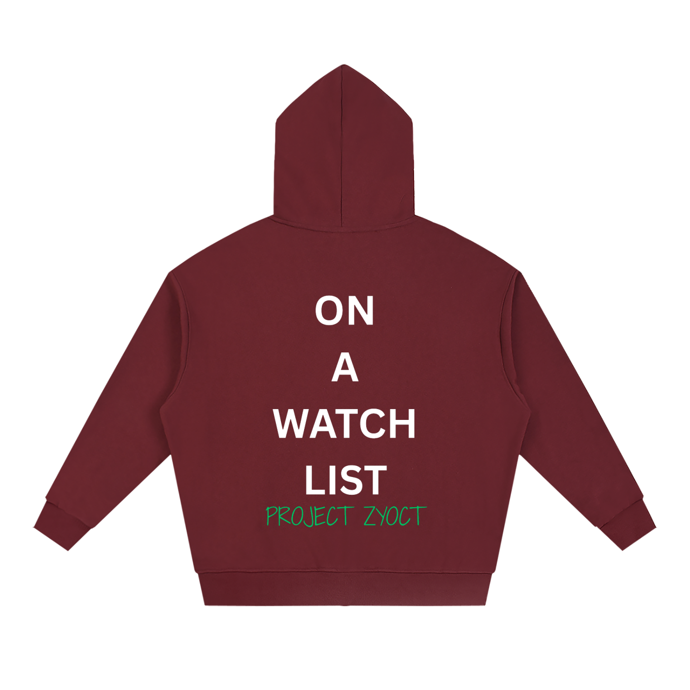"On a watch list" Full Zip Hoodie