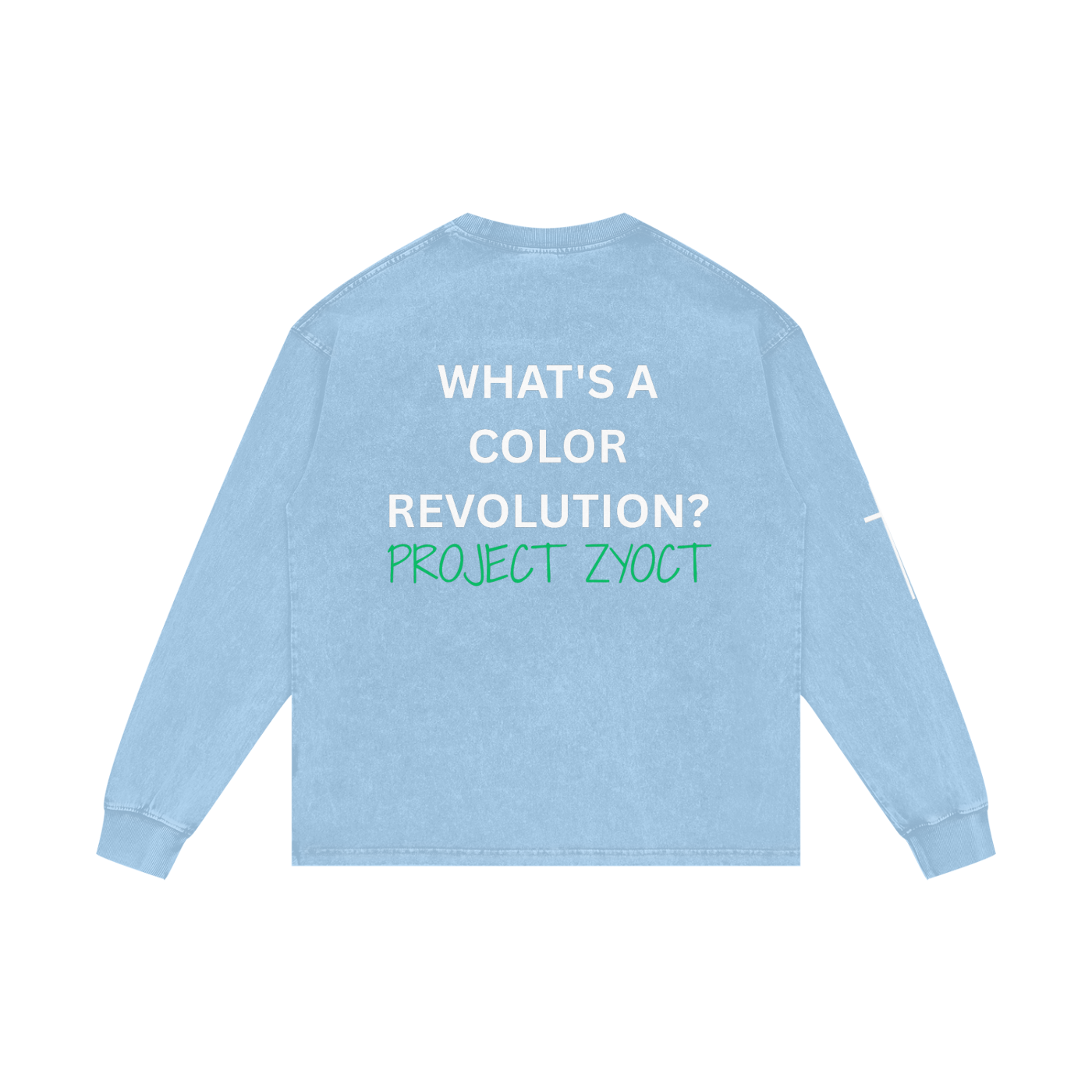 "What's a Color Revolution?" Acid Wash Long Sleeve
