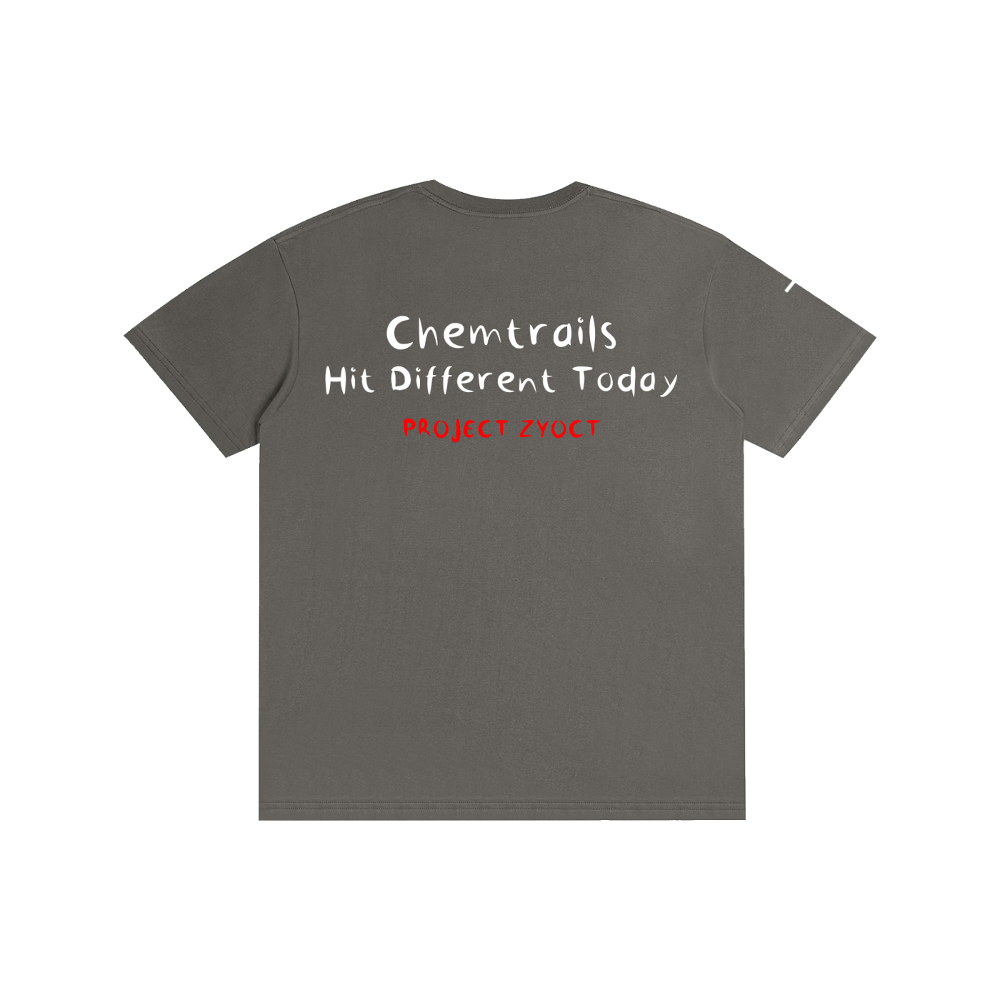 "Chemtrails Hit Different Today" Cotton T-Shirt