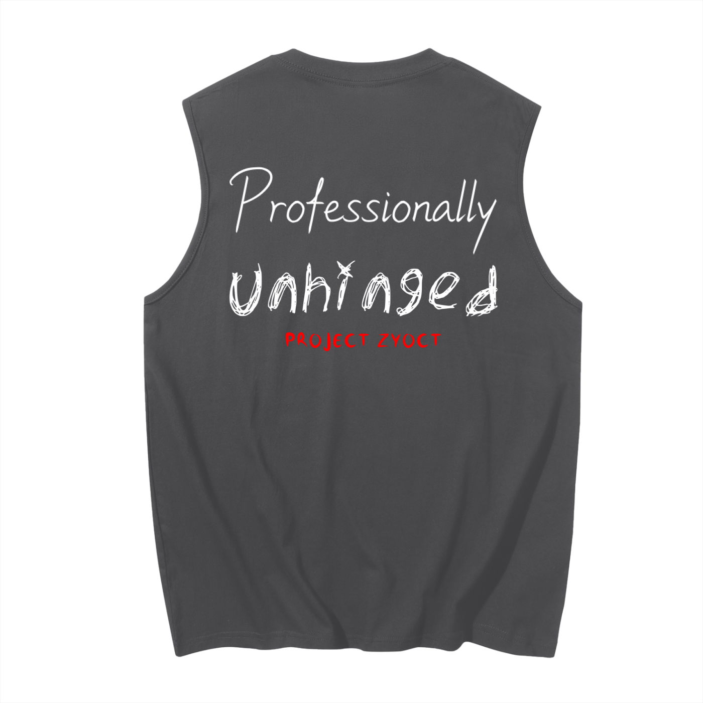 "Professionally Unhinged" Cotton Tank Top