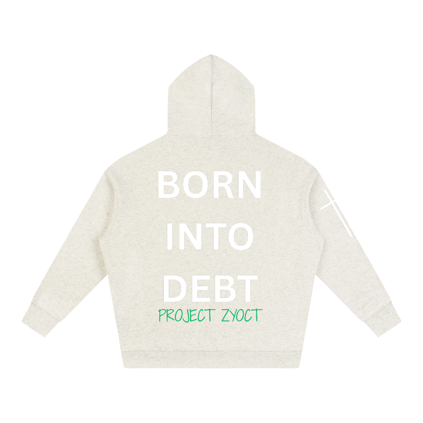 "Born Into Debt" Oversize Hoodie