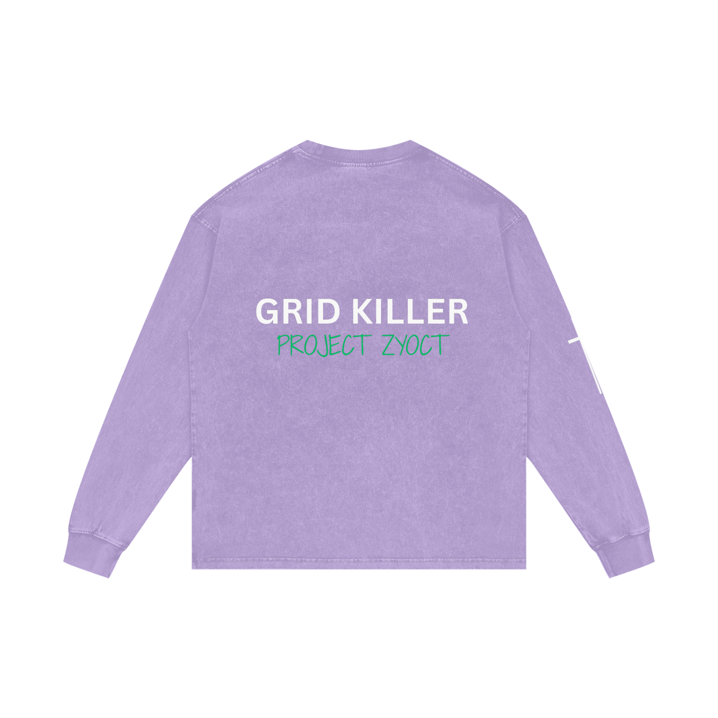 "Grid Killer" Acid Wash Long Sleeve