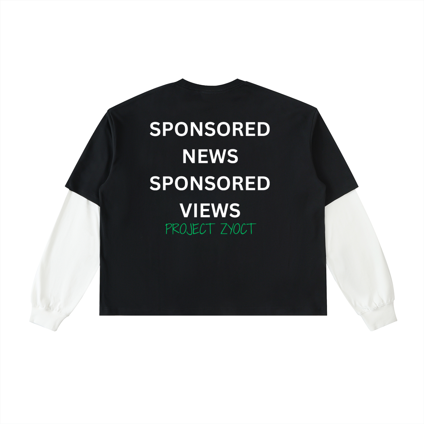 "Sponsored News Sponsored Views" Layered Shirt
