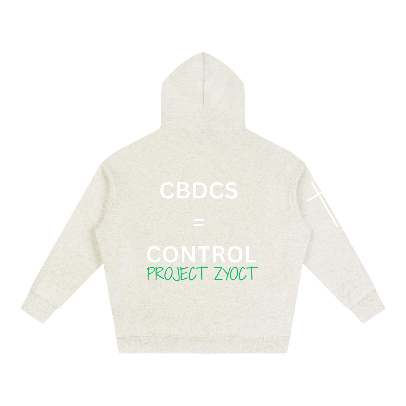 "CBDCs = Control" Oversize Hoodie
