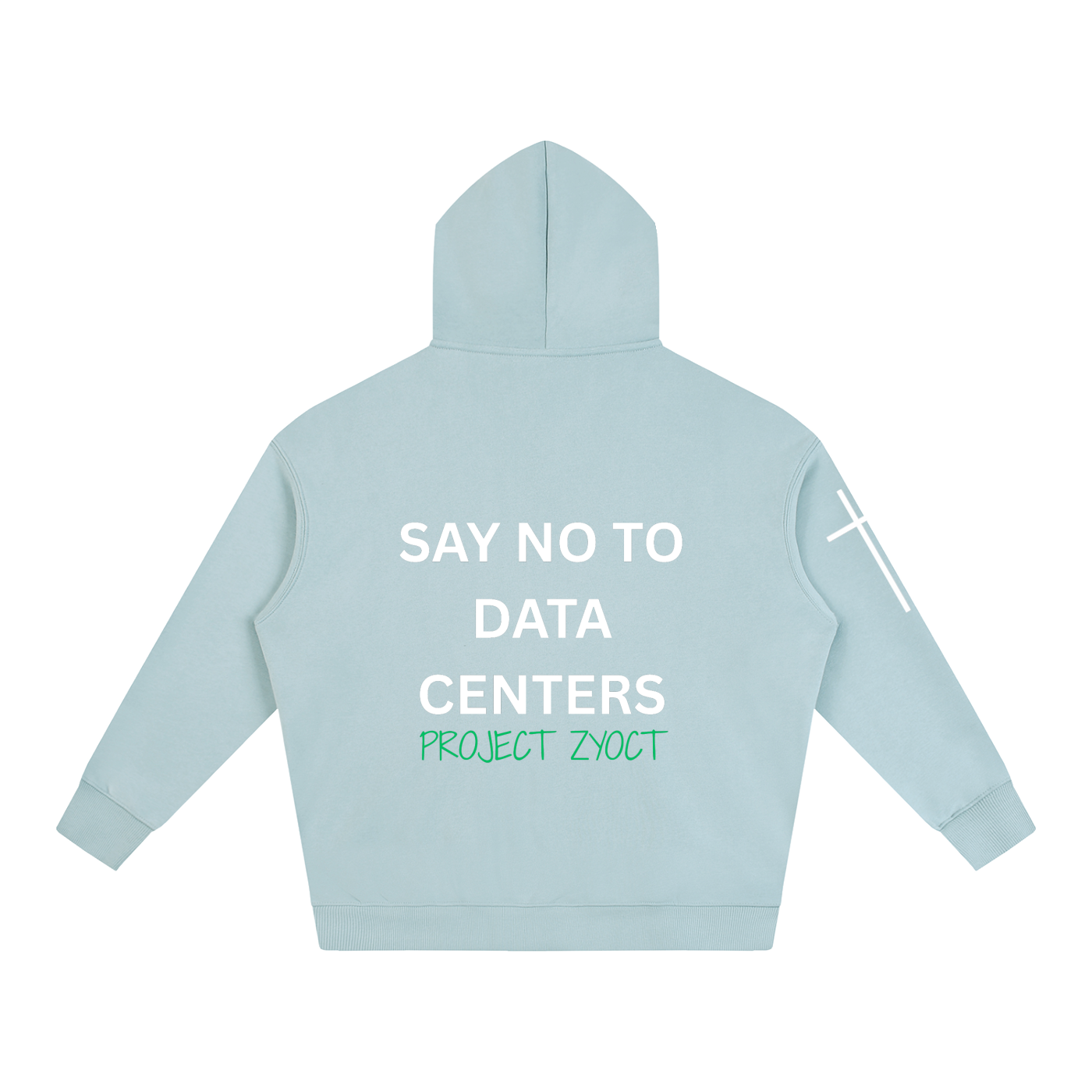 "Say No to Data Centers" Oversize Hoodie