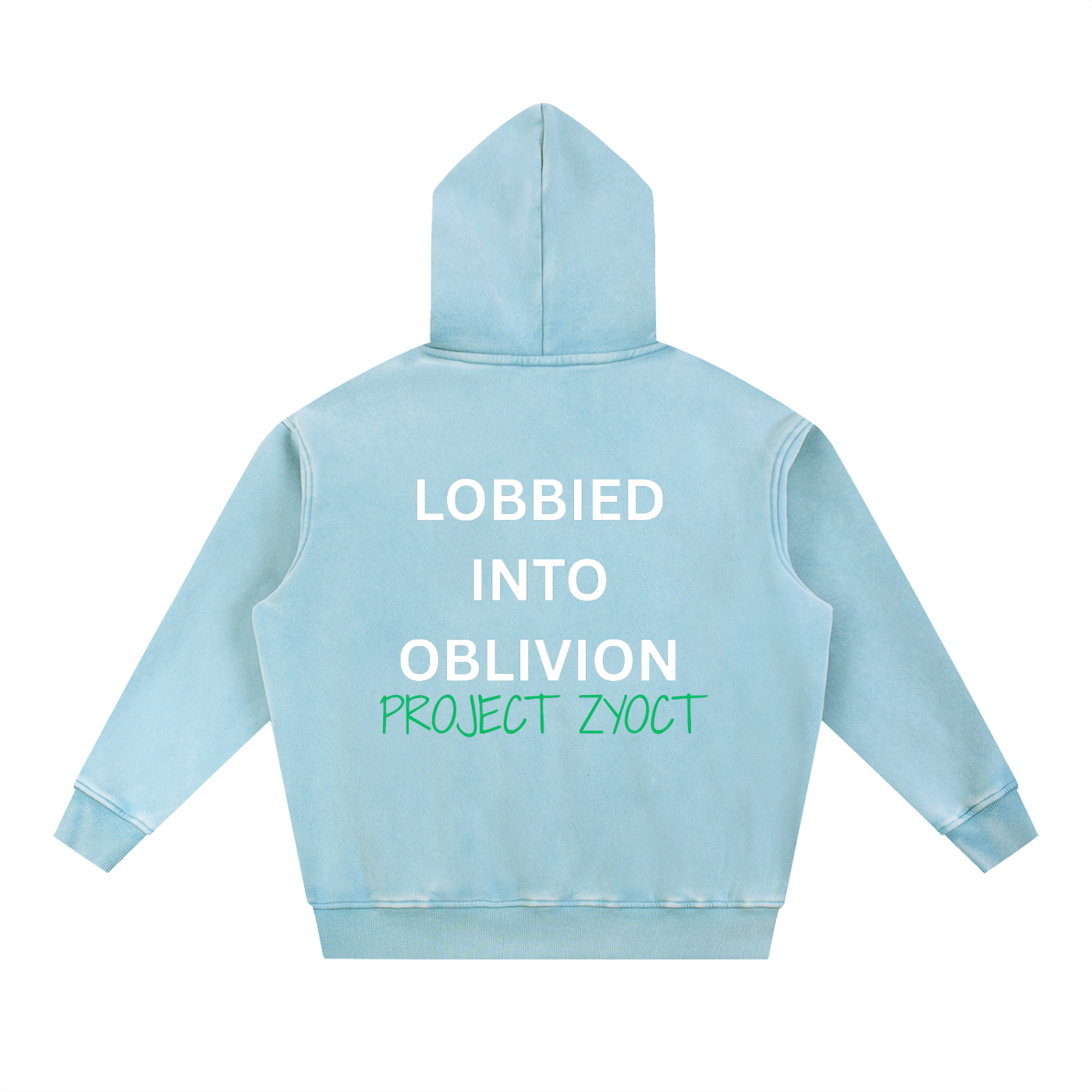 "Lobbied Into Oblivion" Snow Wash Oversize Hoodie