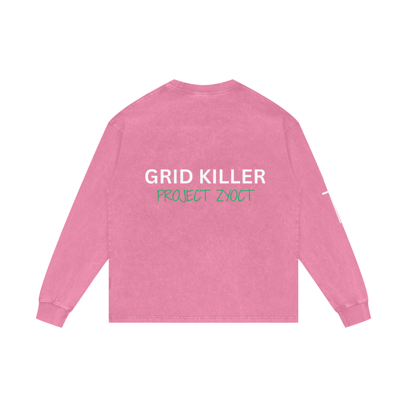 "Grid Killer" Acid Wash Long Sleeve