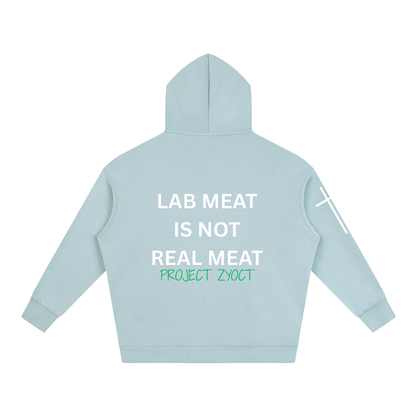"Lab Meat is Not Real Meat" Oversize Hoodie