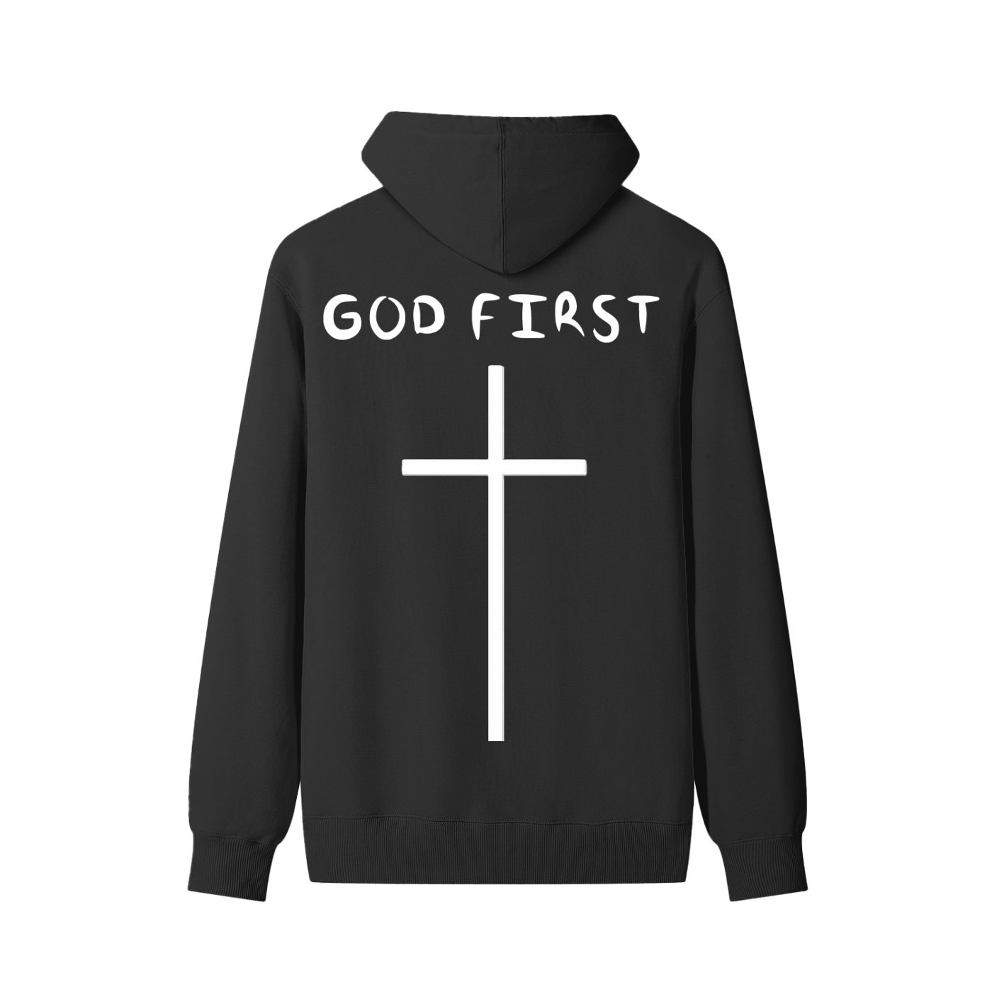 "GOD FIRST" Classic Cotton Hoodie