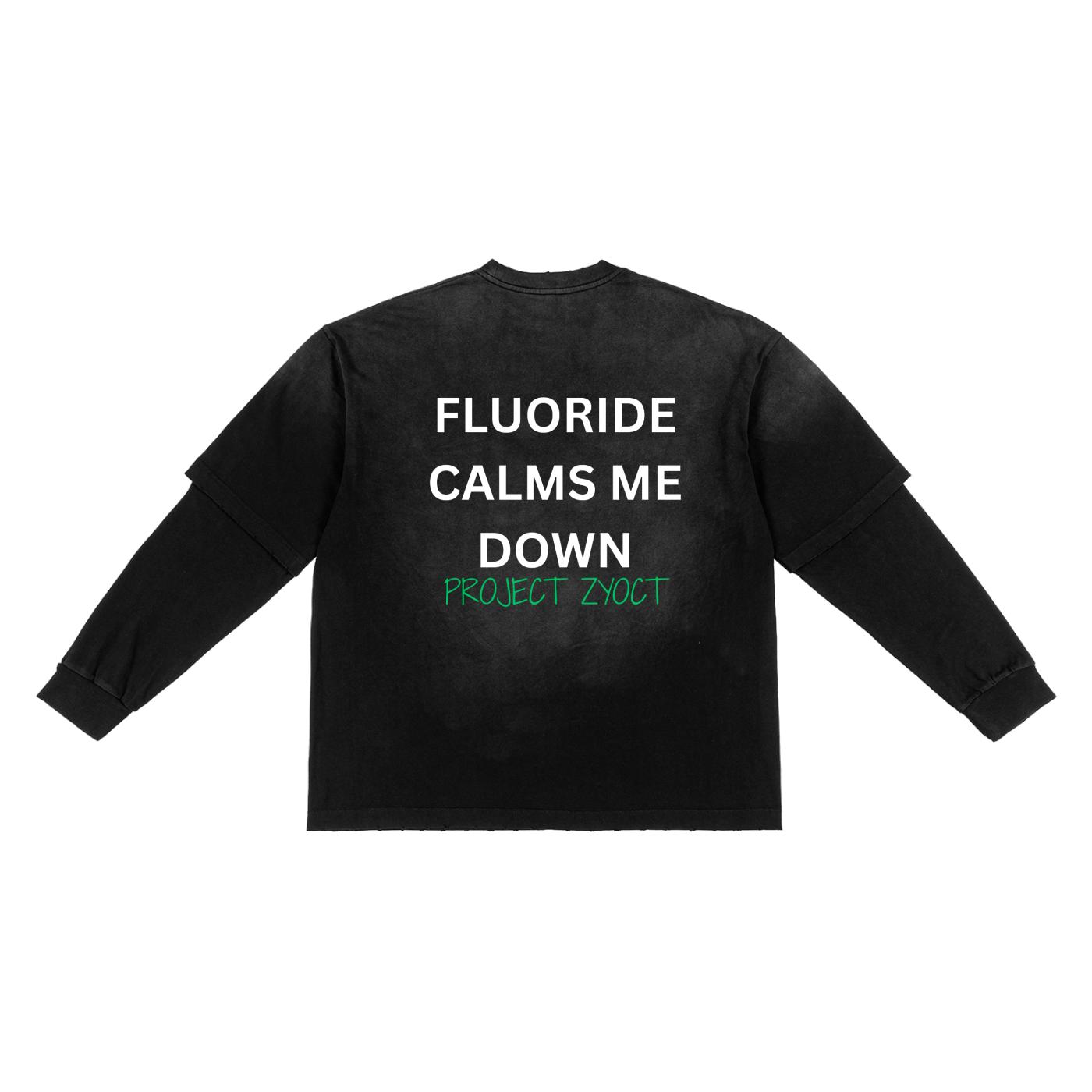 "Fluoride Calms Me Down" Sunfade Two-Piece Shirt
