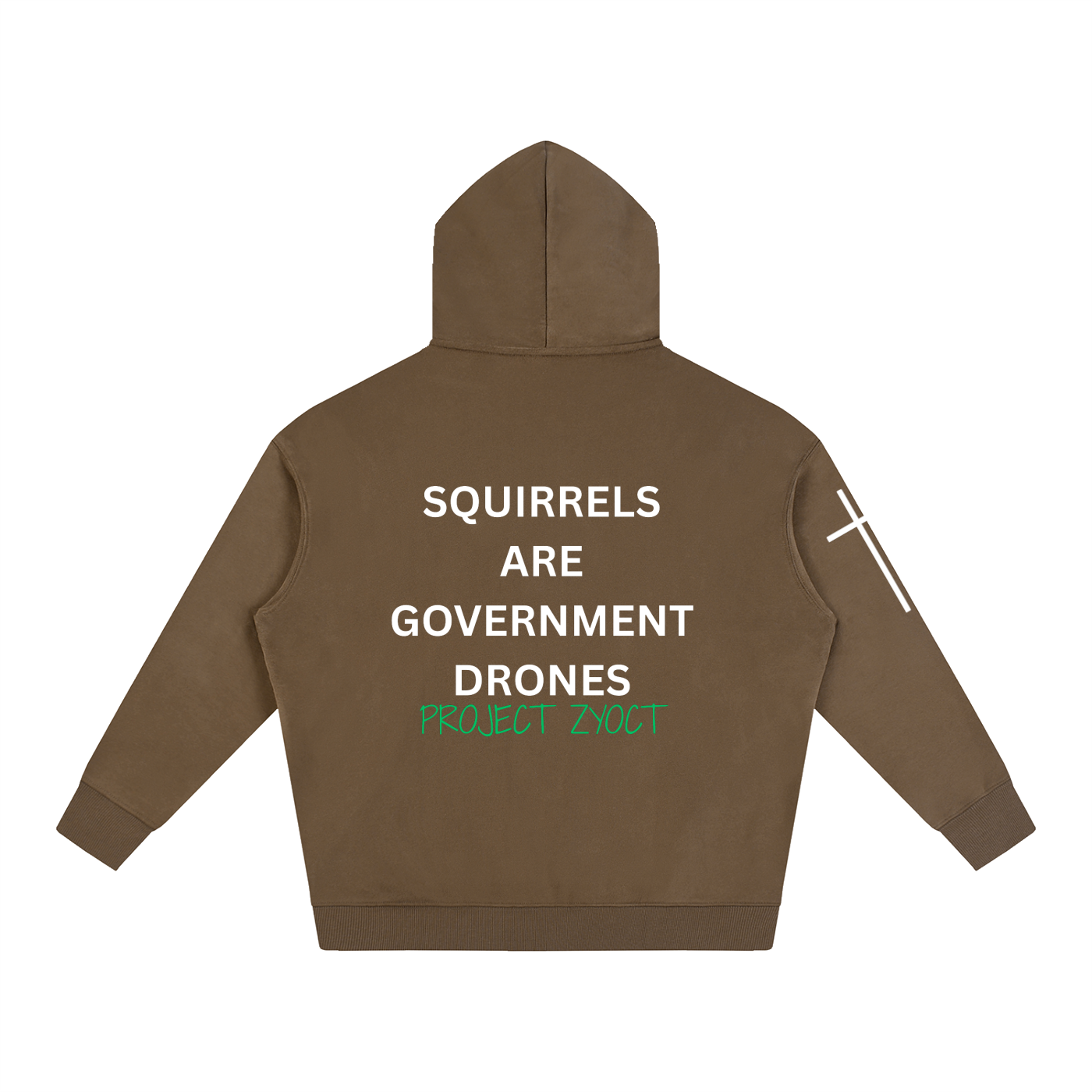 "Squirrels Are Government Drones" Oversize Hoodie