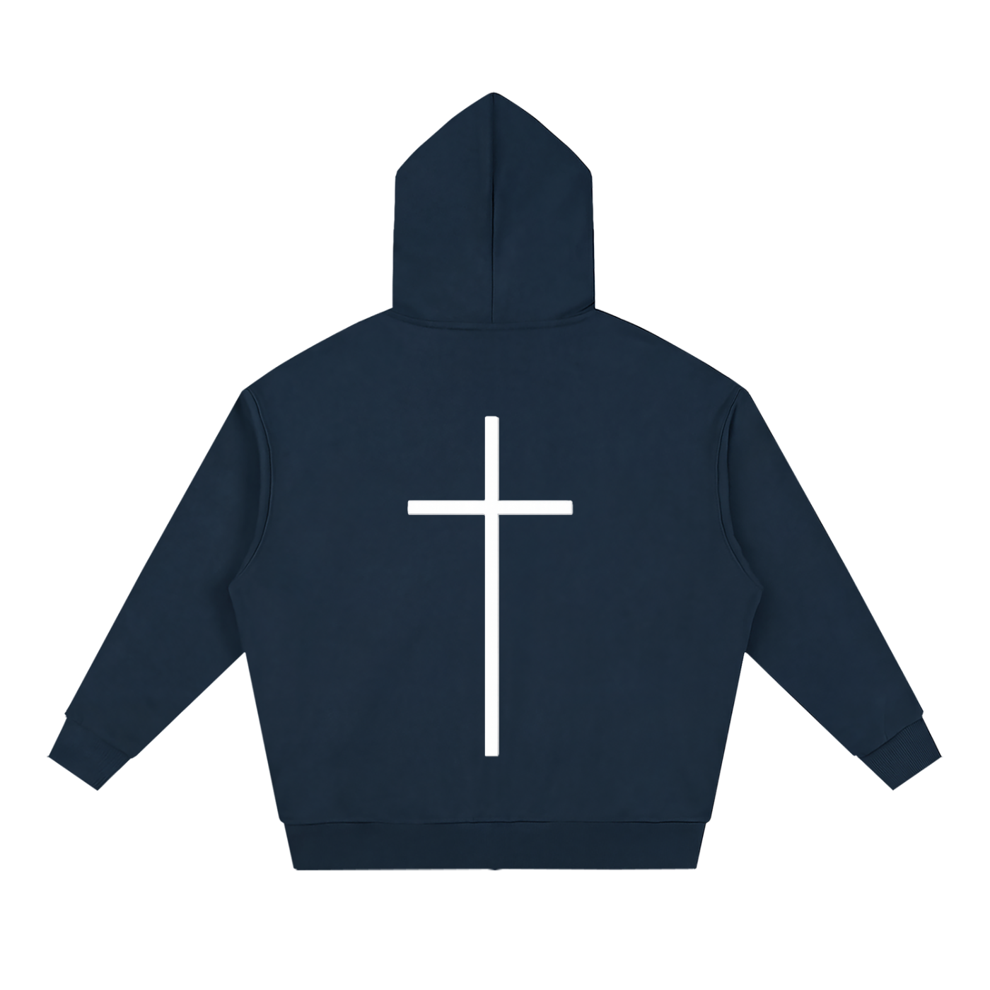 Simple Cross Full Zip Hoodie