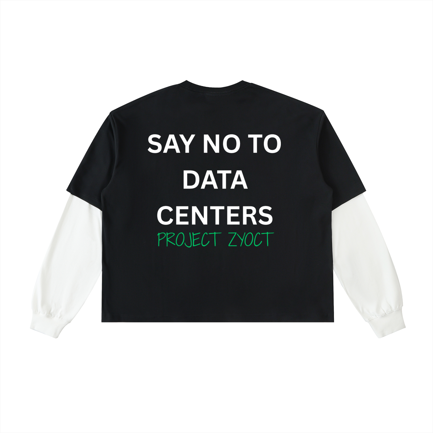 "Say No to Data Centers" Layered Shirt