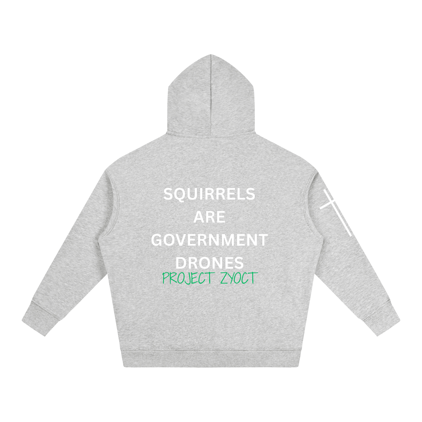 "Squirrels Are Government Drones" Oversize Hoodie