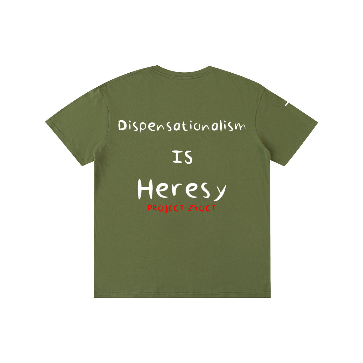 "Dispensationalism IS Heresy" Cotton T-Shirt