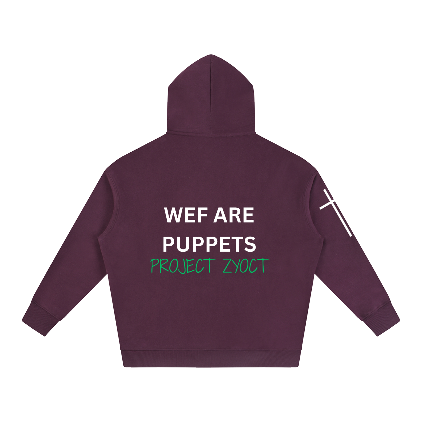 "WEF Are Puppets" Oversize Hoodie