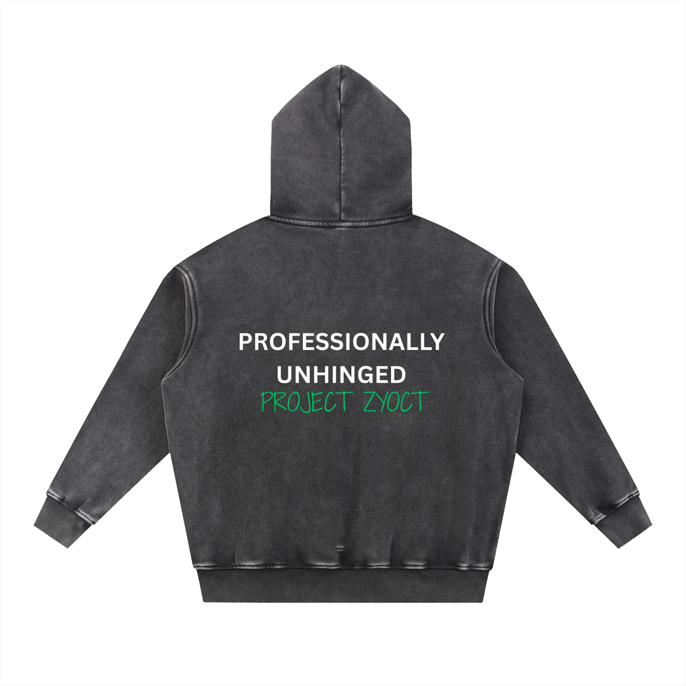 "Dissociating Professionally" Snow Wash Oversize Hoodie