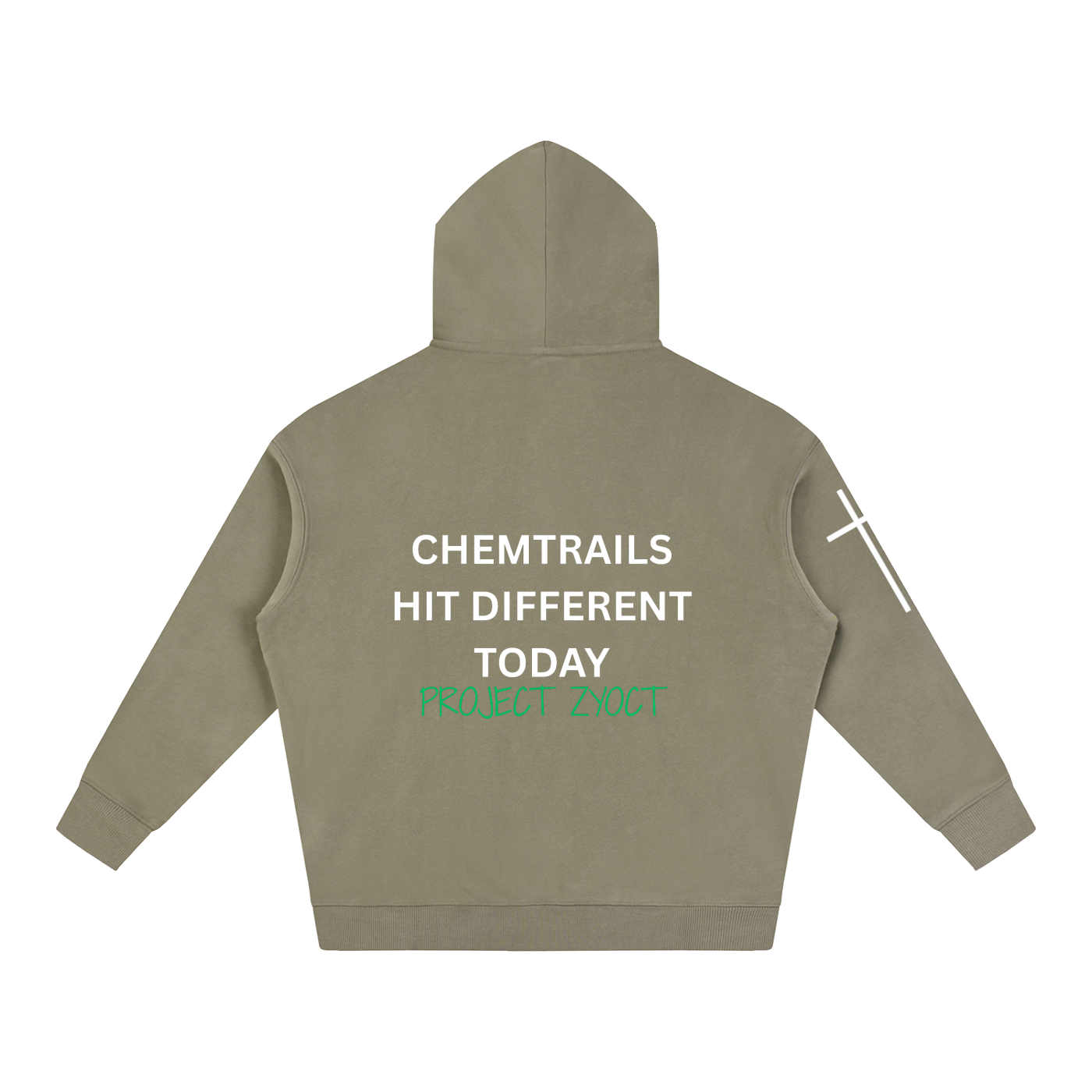 "Chemtrails Hit Different Today" Oversize Hoodie