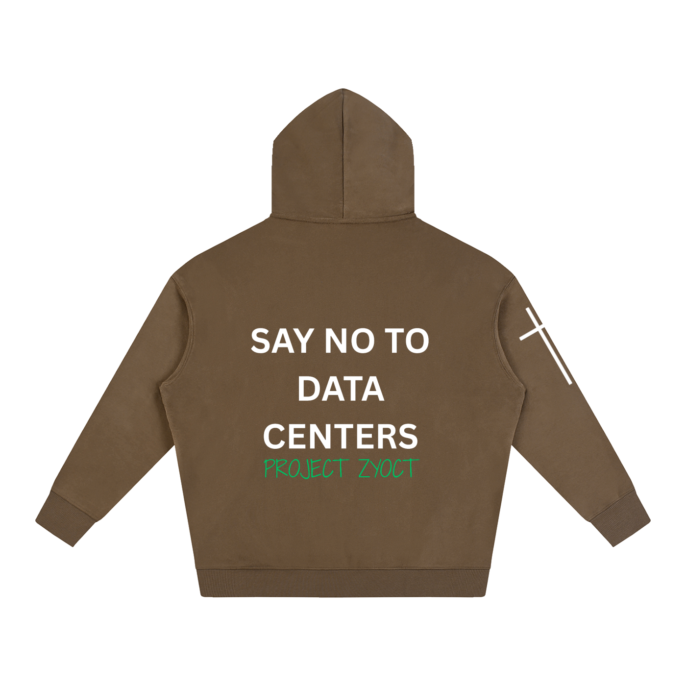 "Say No to Data Centers" Oversize Hoodie