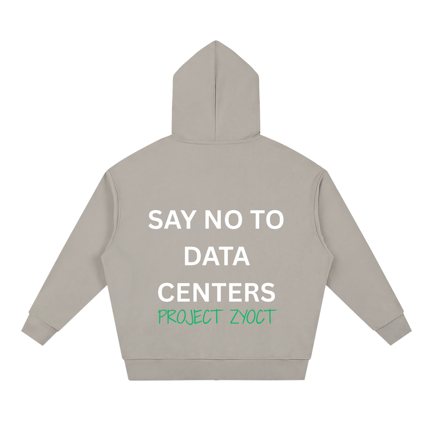"Say No to Data Centers" Full Zip Hoodie